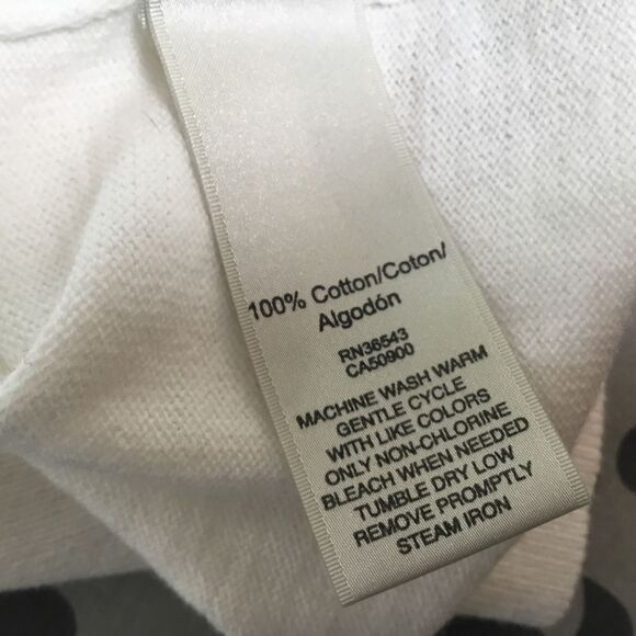 NWOT. Van Heusen Women’s Size M White Lightweight Knit Sweater Jacket - Picture 9 of 10